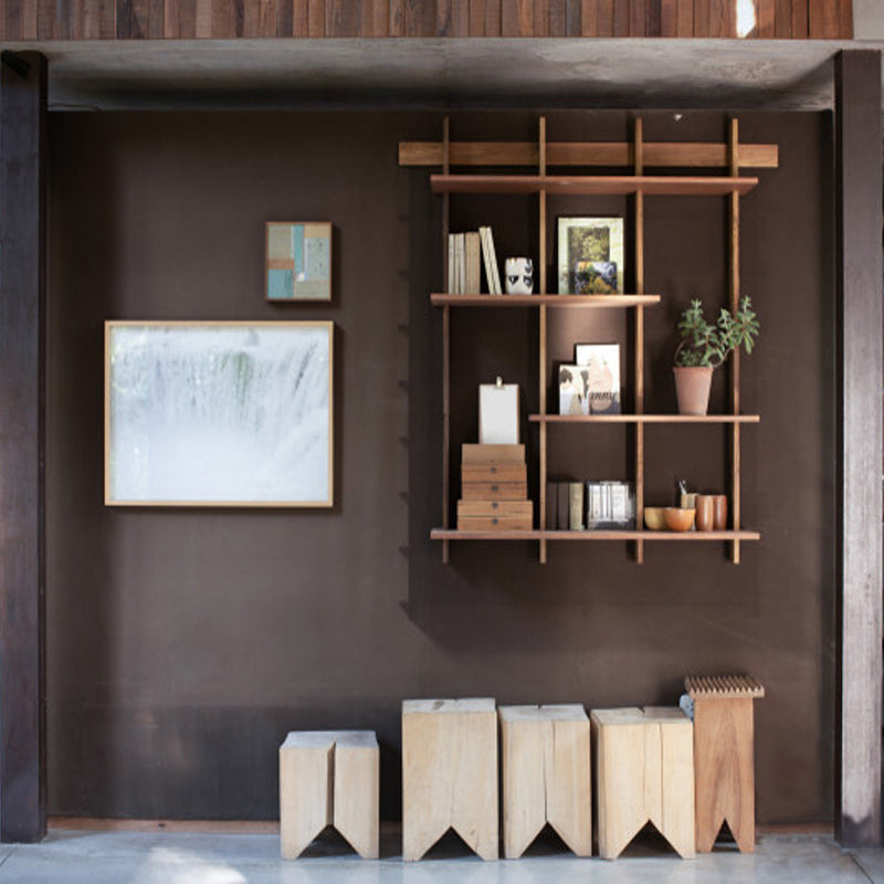 7,87 "W libreria in stile industriale montato a parete per sala studio