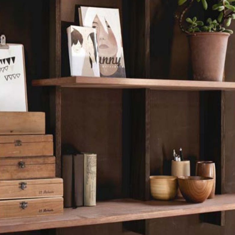 7,87 "W libreria in stile industriale montato a parete per sala studio