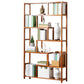 Etagere Bookcase Bamboo Brown Shelf Bookcase for Home Office