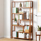 Etagere Bookcase Bamboo Brown Shelf Bookcase for Home Office
