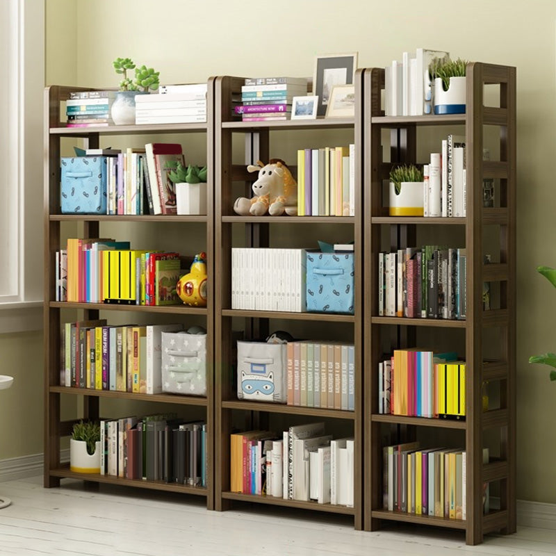 Moderne stijl open boekenplank massief hout etagere plank boekenkast