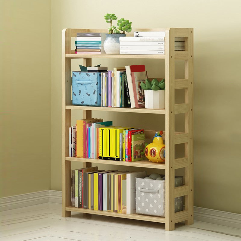 Moderne stijl open boekenplank massief hout etagere plank boekenkast