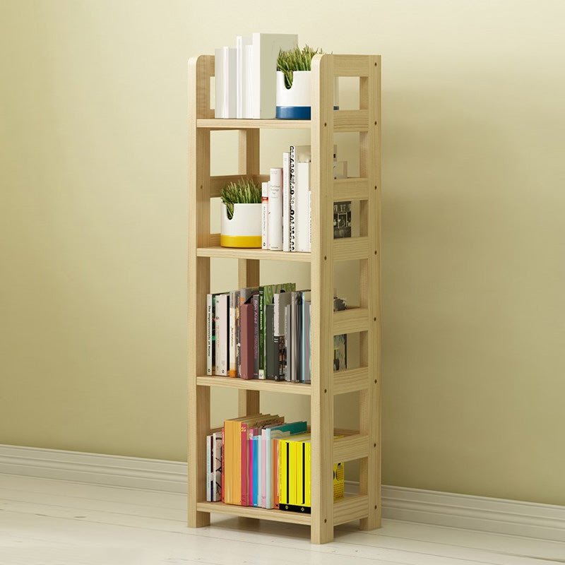 Moderne stijl open boekenplank massief hout etagere plank boekenkast