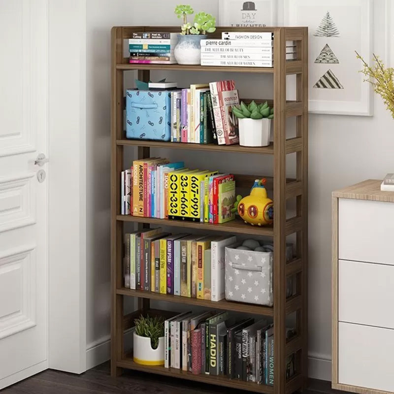 Moderne stijl open boekenplank massief hout etagere plank boekenkast