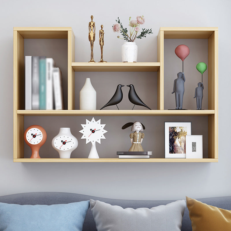 Libreria orizzontale a parete in stile contemporaneo per ufficio e casa