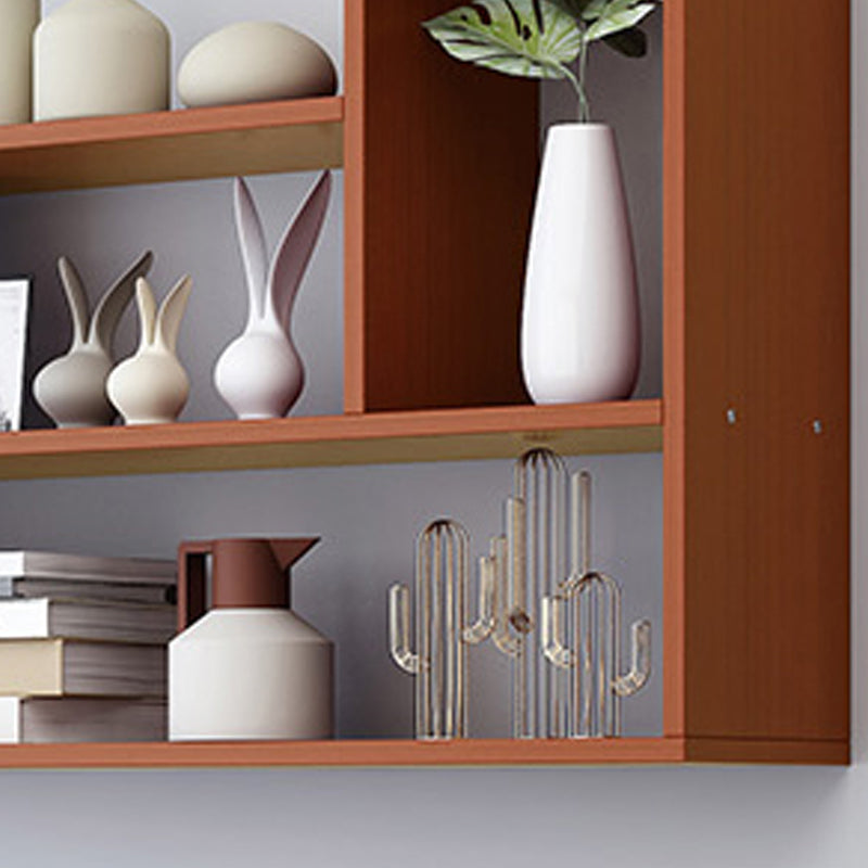 Libreria orizzontale a parete in stile contemporaneo per ufficio e casa