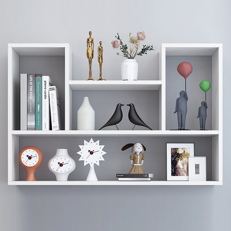 Libreria orizzontale a parete in stile contemporaneo per ufficio e casa