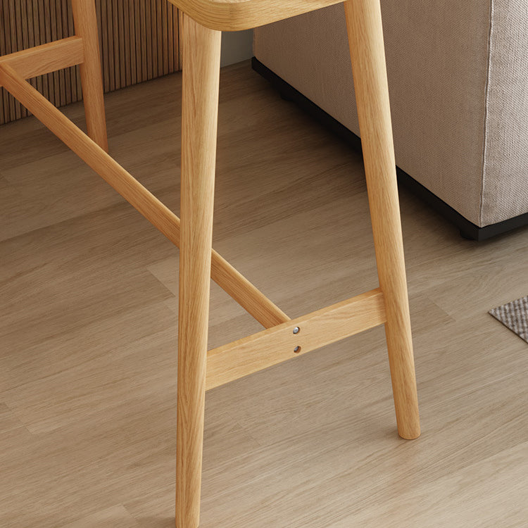 Rechthoekstaaf Tafel Hedendaagse massief houten staaftafel met schroefbasis