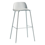 Milk Tea Shop Footrest Scandinavian Stool Matte Finish Plastic Barstool