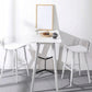 Milk Tea Shop Low Back Stool Scandinavian Matte Finish Plastic Barstool