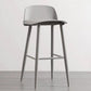 Milk Tea Shop Low Back Stool Scandinavian Matte Finish Plastic Barstool