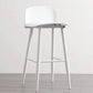 Milk Tea Shop Low Back Stool Scandinavian Matte Finish Plastic Barstool