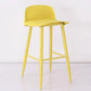 Milk Tea Shop Low Back Stool Scandinavian Matte Finish Plastic Barstool