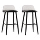 Milk Tea Shop Low Back Stool Scandinavian Matte Finish Plastic Barstool