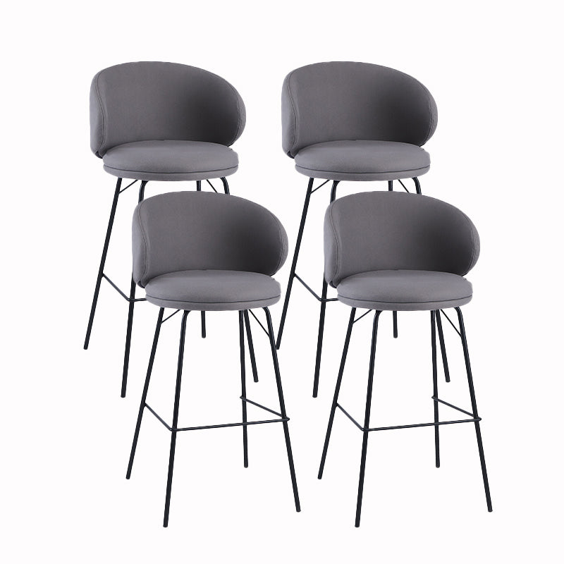 Sgabello da bar in metallo da bar in stile contemporaneo per cucina