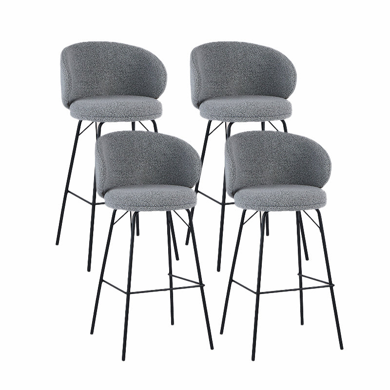 Sgabello da bar in metallo da bar in stile contemporaneo per cucina