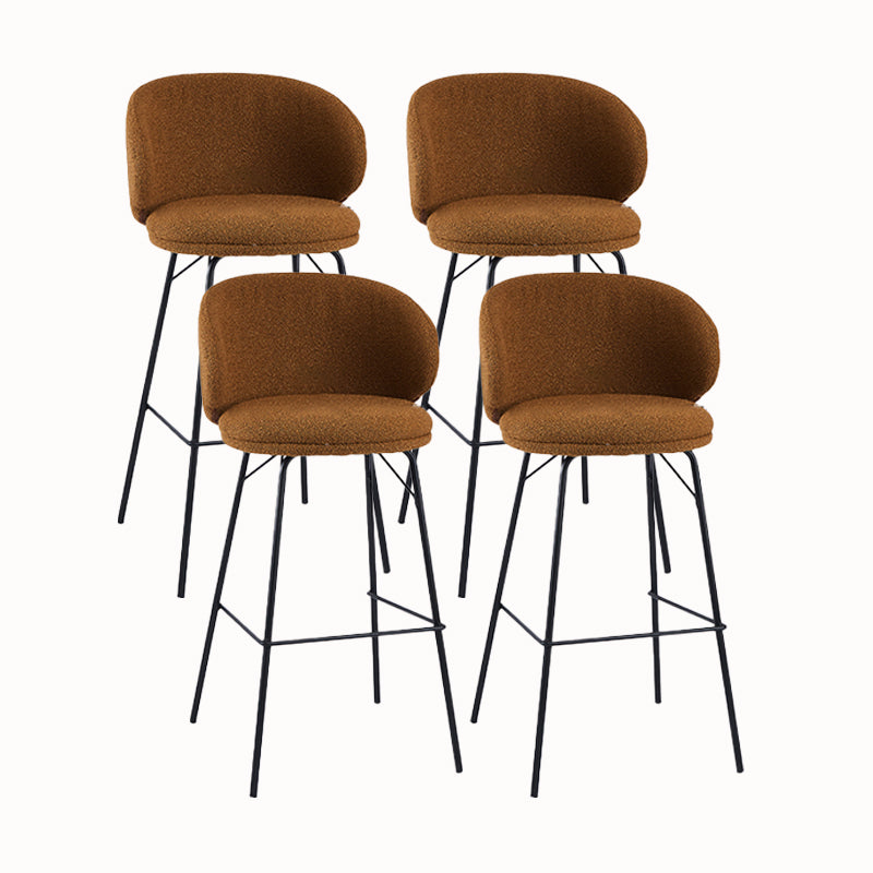 Sgabello da bar in metallo da bar in stile contemporaneo per cucina