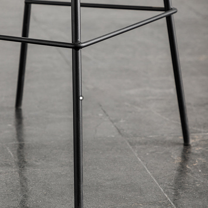 Sgabello da bar in metallo da bar in stile contemporaneo per cucina