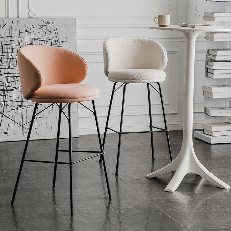 Sgabello da bar in metallo da bar in stile contemporaneo per cucina