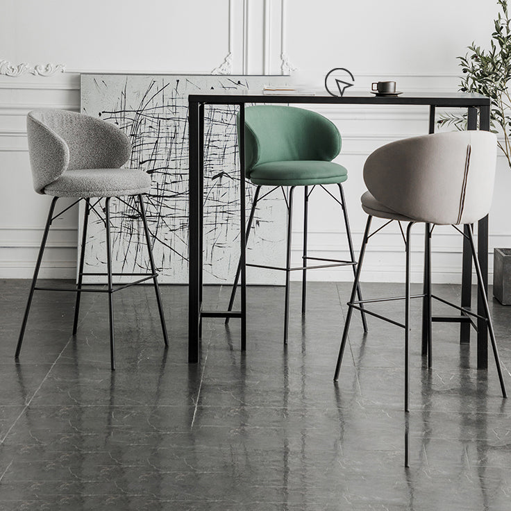 Sgabello da bar in metallo da bar in stile contemporaneo per cucina