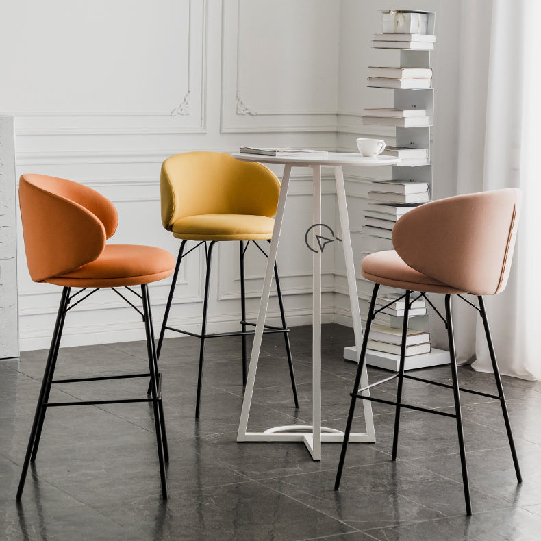 Sgabello da bar in metallo da bar in stile contemporaneo per cucina