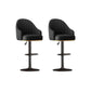 Industrial Style Metal Bar-stool PU Leather Counter Bar Stool for Kitchen