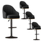 Industrial Style Metal Bar-stool PU Leather Counter Bar Stool for Kitchen