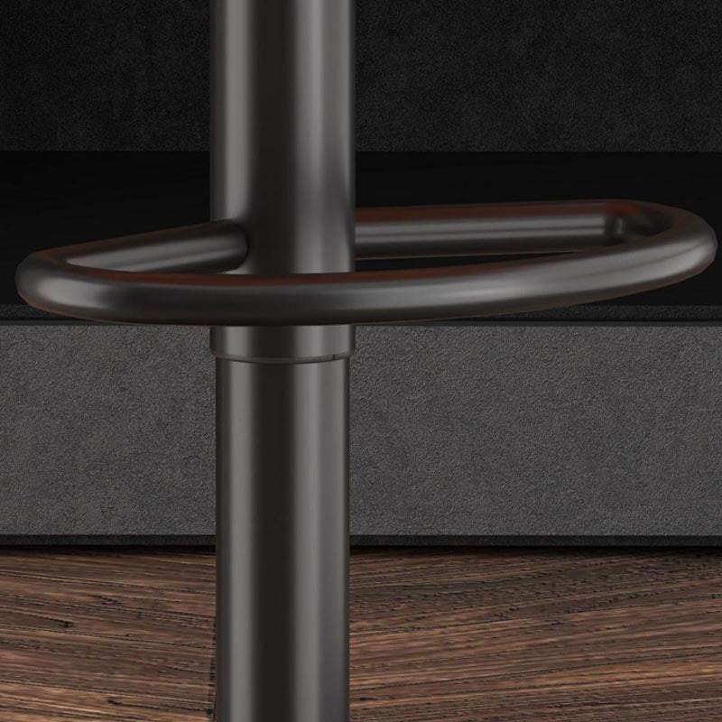 Industrial Style Metal Bar-stool PU Leather Counter Bar Stool for Kitchen