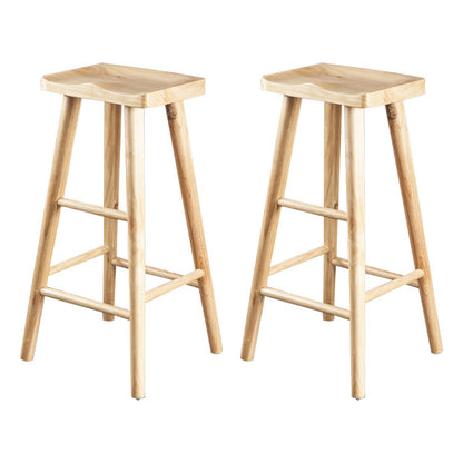 Sgabello di finitura naturale bar e sgabelli industriali con 4 gambe