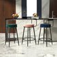 Contemporary  Low Back Home Stool Matte Finish Upholstered Bar Stools