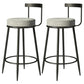 Contemporary  Low Back Home Stool Matte Finish Upholstered Bar Stools