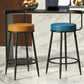 Contemporary  Low Back Home Stool Matte Finish Upholstered Bar Stools