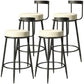 Contemporary  Low Back Home Stool Matte Finish Upholstered Bar Stools