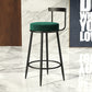 Contemporary  Low Back Home Stool Matte Finish Upholstered Bar Stools