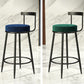 Contemporary  Low Back Home Stool Matte Finish Upholstered Bar Stools