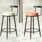 Contemporary  Low Back Home Stool Matte Finish Upholstered Bar Stools