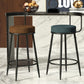 Contemporary  Low Back Home Stool Matte Finish Upholstered Bar Stools