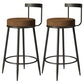 Contemporary  Low Back Home Stool Matte Finish Upholstered Bar Stools