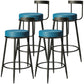 Contemporary  Low Back Home Stool Matte Finish Upholstered Bar Stools