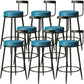 Contemporary  Low Back Home Stool Matte Finish Upholstered Bar Stools