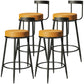 Contemporary  Low Back Home Stool Matte Finish Upholstered Bar Stools