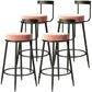 Contemporary  Low Back Home Stool Matte Finish Upholstered Bar Stools