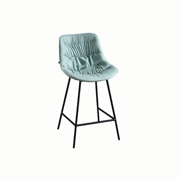 Tabouret de bar de style contemporain tabouret de bar en cuir pu avec des jambes en métal pour la maison