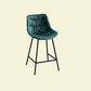 Contemporary Style Bar Stool PU Leather Counter Bar Stool with Metal Legs for Home