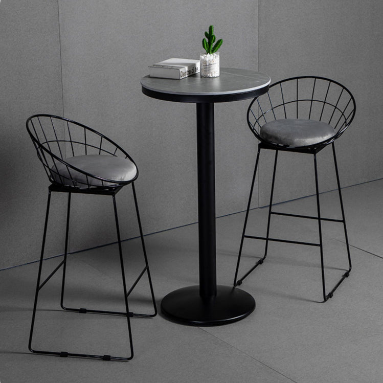 Industrial 1/2/3 Pièces Table de table ronde Ensemble de table de bar en pierre fritté pour usage domestique