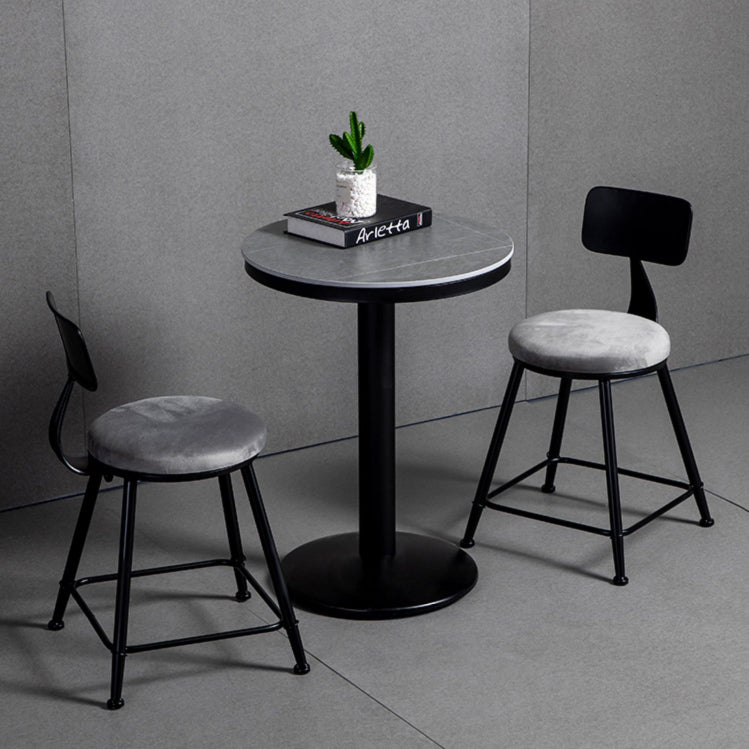 Industrial 1/2/3 Pièces Table de table ronde Ensemble de table de bar en pierre fritté pour usage domestique