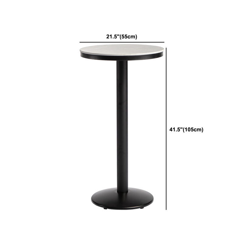 Industrial 1/2/3 Pièces Table de table ronde Ensemble de table de bar en pierre fritté pour usage domestique