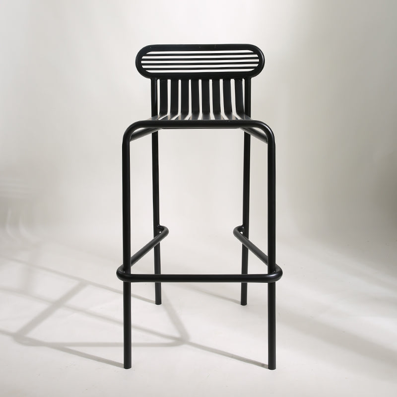 Table de table de bar en fer carrée industrielle 1/2 pièces Table de comptoir avec tabourets hauts métalliques