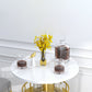 1/2/3 Pieces Industrial Iron Bar Table Set Round Bistro Set with Faux Marble Top Clearhalo 'Bar Furniture' 'furn' 'furn_home_bar_bar_sets' 'Furniture' 'Home Bars & Bar Sets' 'home_bar_bar_sets' 'Kitchen & Dining Furniture' 5291488