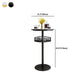 1/2/3 Pieces Industrial Iron Bar Table Set Round Bistro Set with Faux Marble Top Clearhalo 'Bar Furniture' 'furn' 'furn_home_bar_bar_sets' 'Furniture' 'Home Bars & Bar Sets' 'home_bar_bar_sets' 'Kitchen & Dining Furniture' 5291498